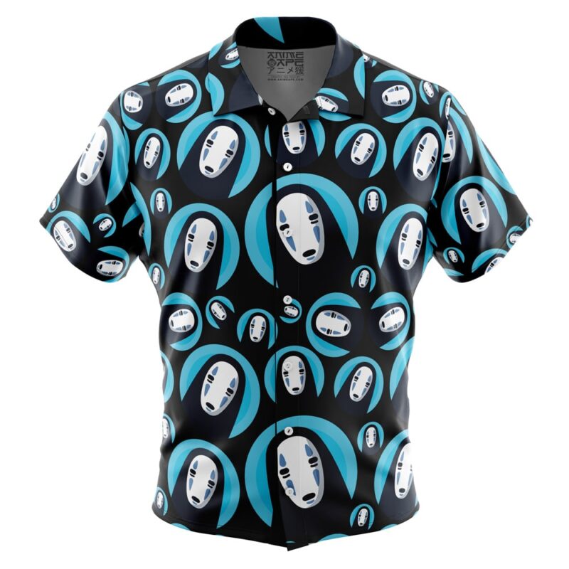 No Face Spirited Away Button Up Hawaiian Shirt