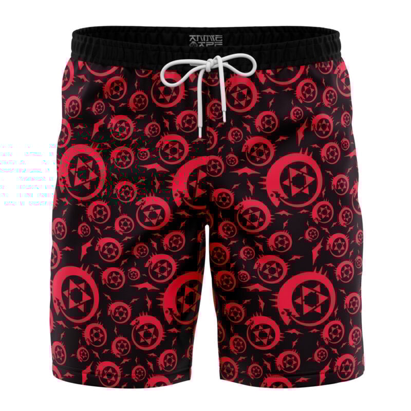 Homonculus Ouroboros Full Metal Alchemist Board Shorts Swim Trunks
