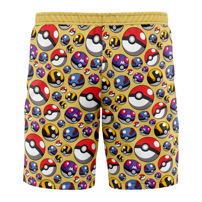 Poke Balls Pokemon Board Shorts Swim Trunks - Image 3