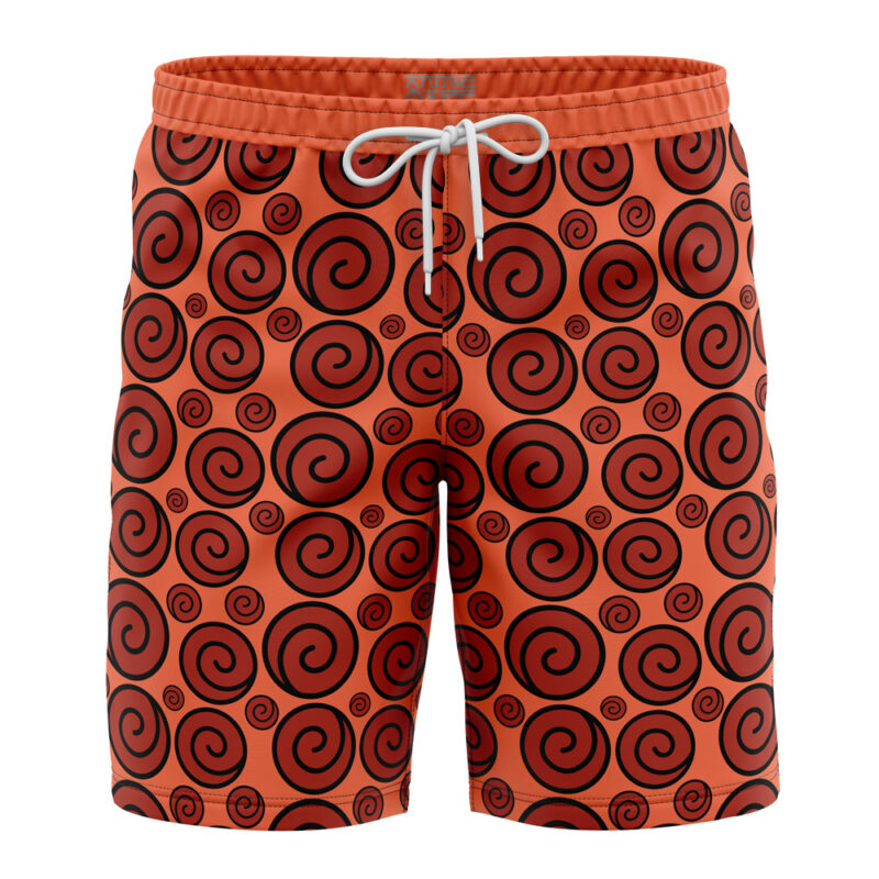 Uzumaki Clan Crest Shippuden Board Shorts Swim Trunks