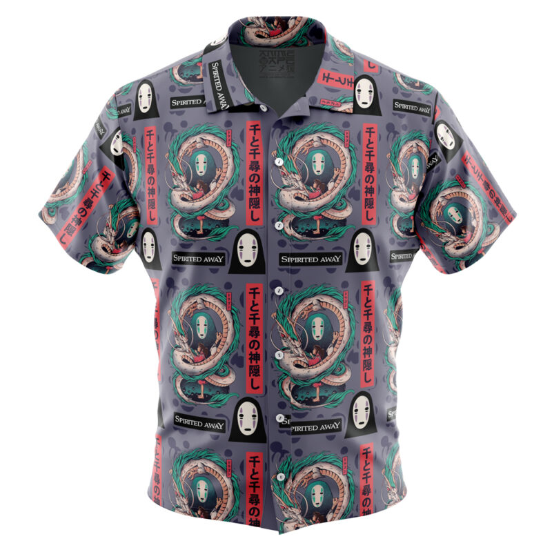 Mythical Spirited Away Studio Ghibli Button Up Hawaiian Shirt