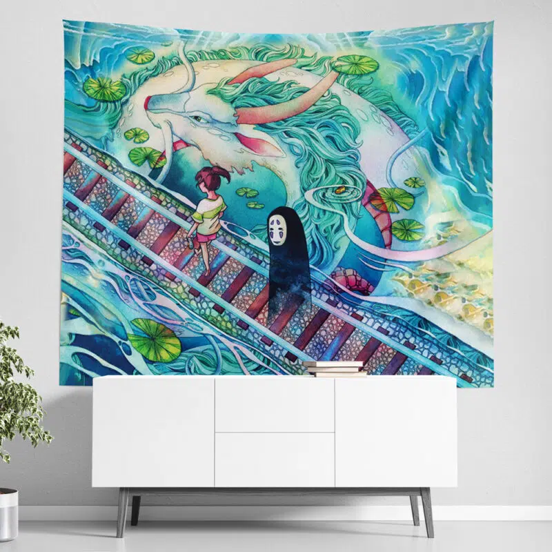 Mythical Spirited Away Studio Ghibli Tapestry