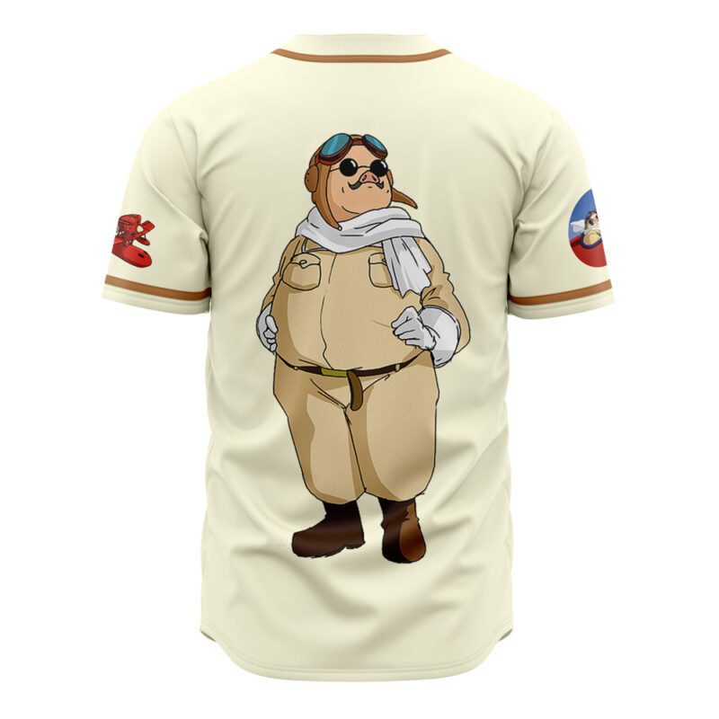 Porco Rosso Studio Ghibli Baseball Jersey - Image 2