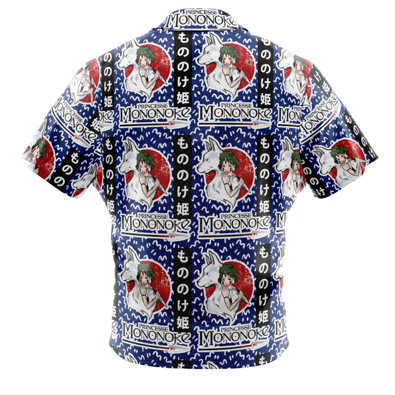 Princess Mononoke Studio Ghibli Button Up Hawaiian Shirt - Image 2