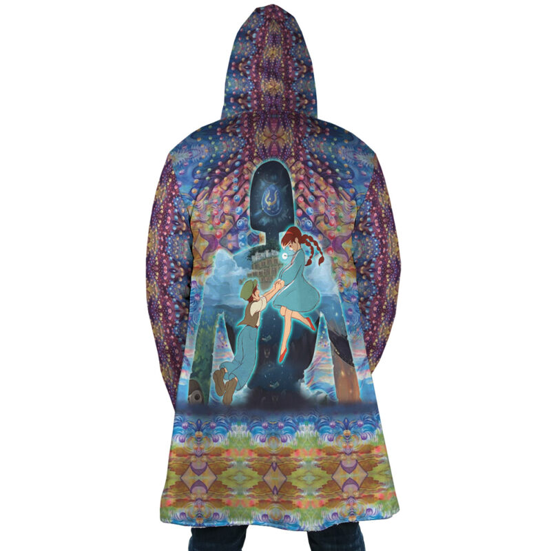 Trippy Castle in the Sky Studio Ghibli Dream Cloak Coat - Image 5