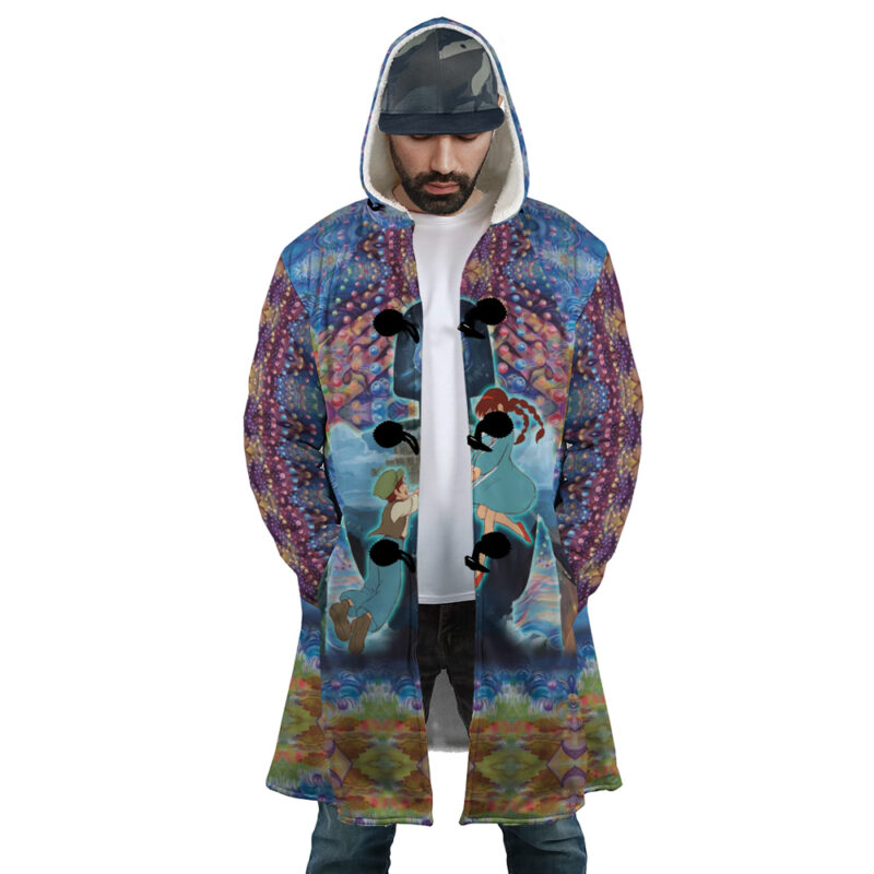 Trippy Castle in the Sky Studio Ghibli Dream Cloak Coat - Image 2