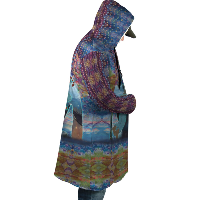 Trippy Castle in the Sky Studio Ghibli Dream Cloak Coat - Image 3