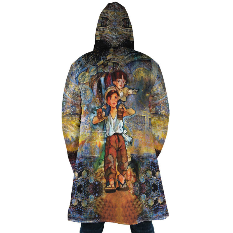 Trippy Grave of the Fireflies Studio Ghibli Dream Cloak Coat - Image 5