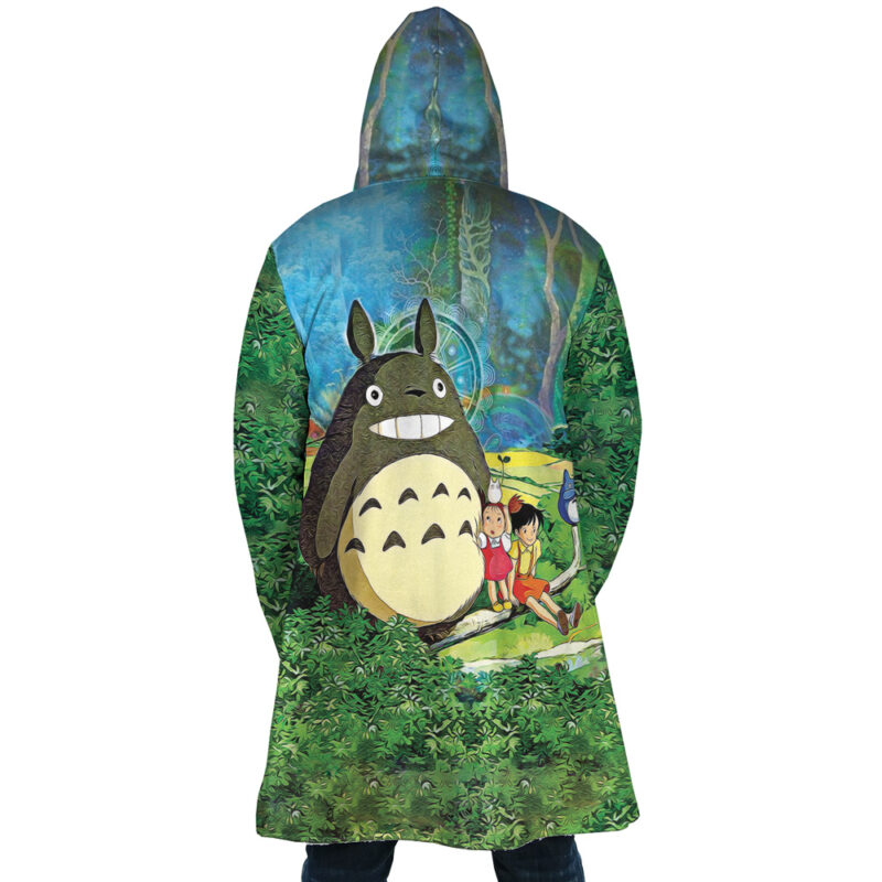 Trippy My Neighbor Totoro Studio Ghibli Dream Cloak Coat - Image 5