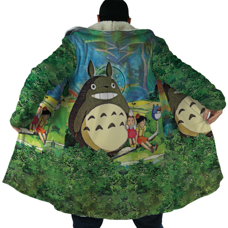 Trippy My Neighbor Totoro Studio Ghibli Dream Cloak Coat - Image 6