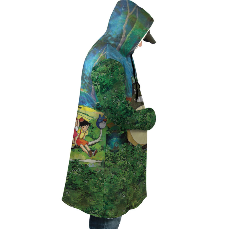 Trippy My Neighbor Totoro Studio Ghibli Dream Cloak Coat - Image 3