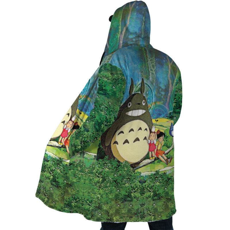Trippy My Neighbor Totoro Studio Ghibli Dream Cloak Coat - Image 4