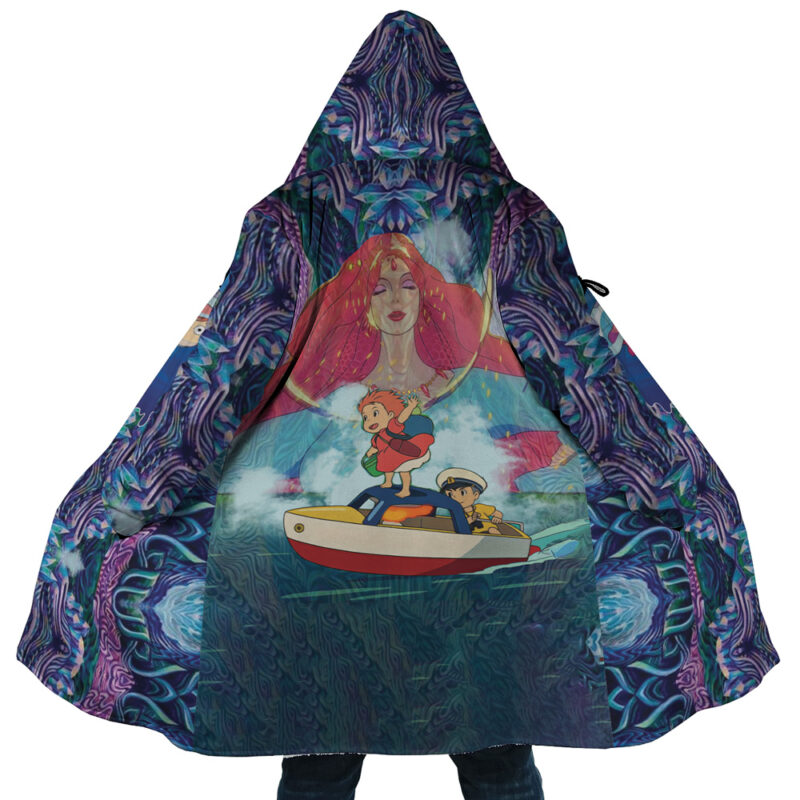 Trippy Ponyo Studio Ghibli Dream Cloak Coat