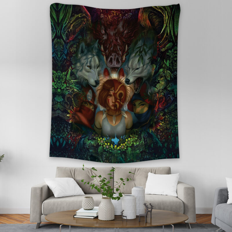 Princess Mononoke Studio Ghibli Tapestry - Image 3