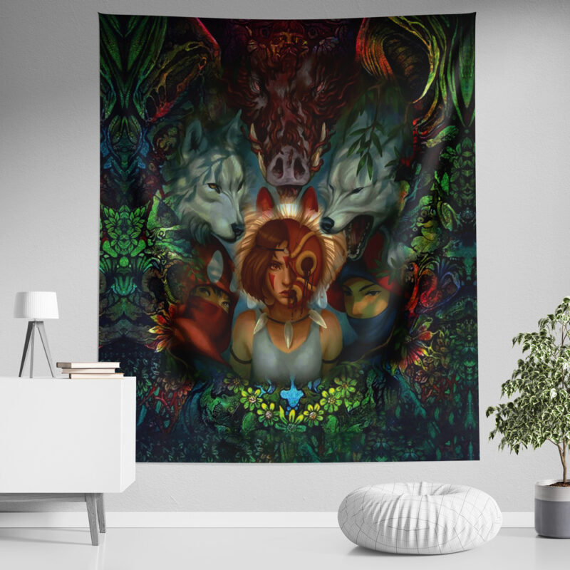 Princess Mononoke Studio Ghibli Tapestry