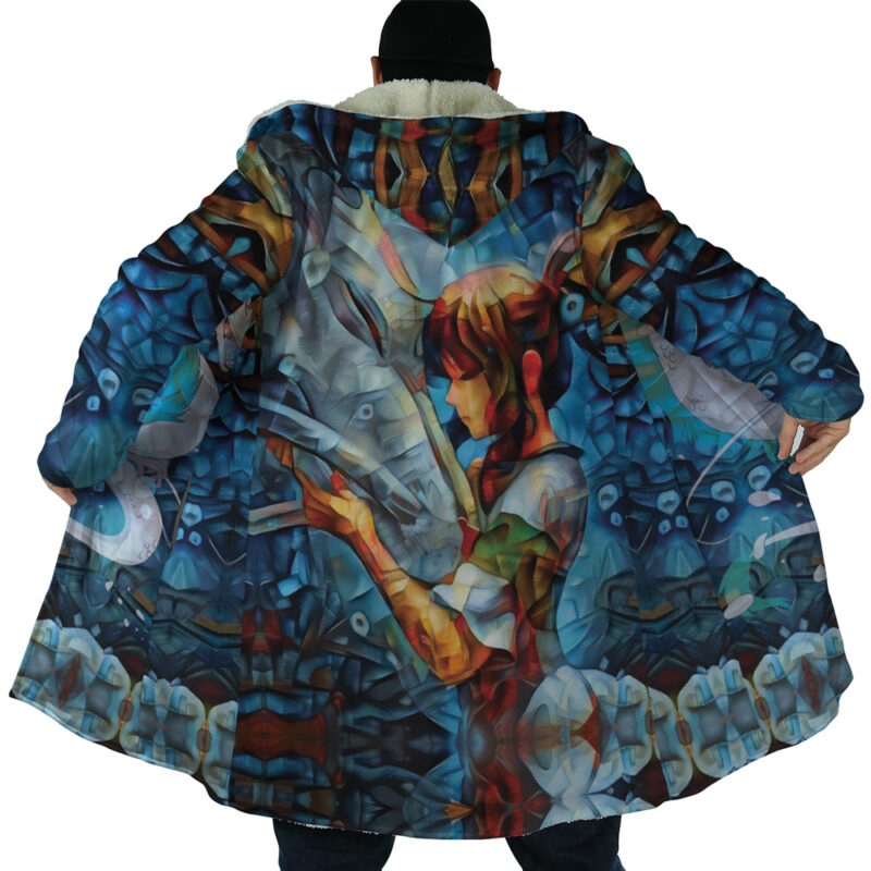 Trippy Spirited Away Studio Ghibli Dream Cloak Coat - Image 6