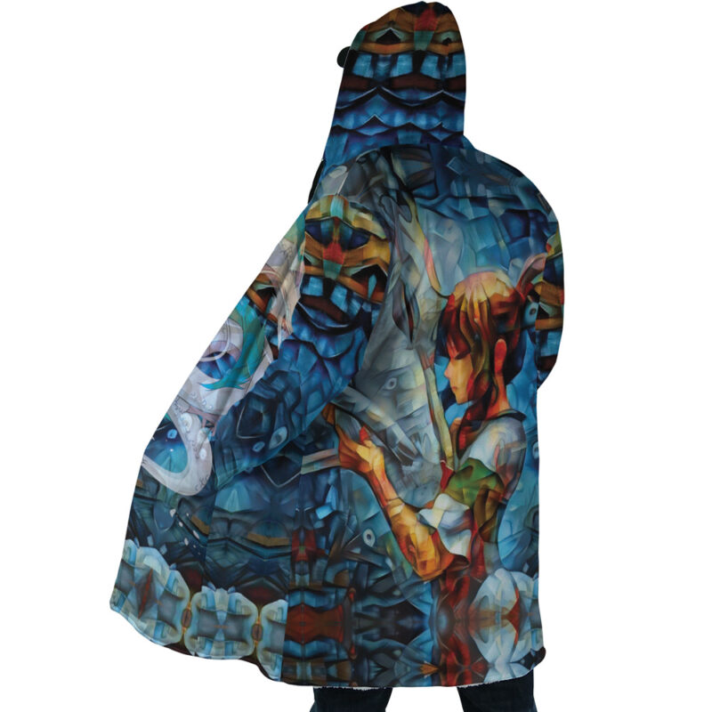 Trippy Spirited Away Studio Ghibli Dream Cloak Coat - Image 4