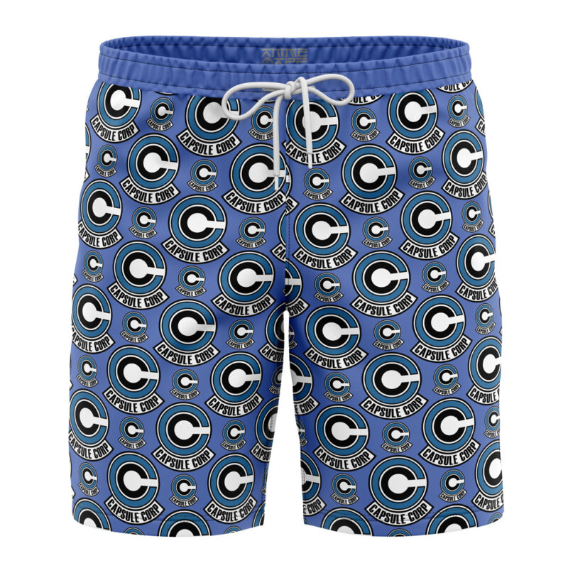 Capsule Corp Dragon Ball Z Board Shorts Swim Trunks