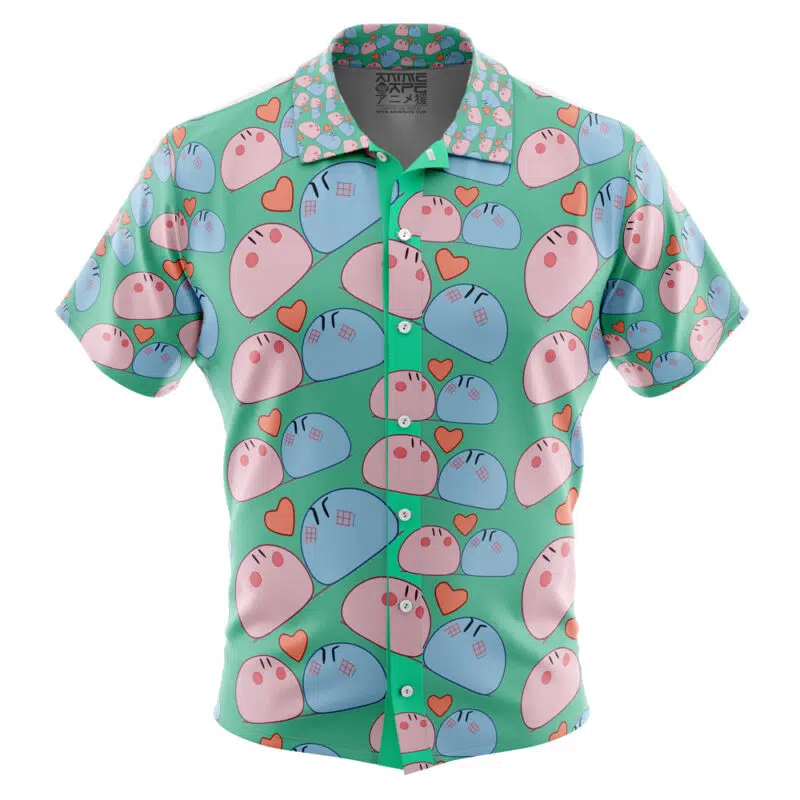 Dango Daikazoku Clannad Button Up Hawaiian Shirt - Anime Ape