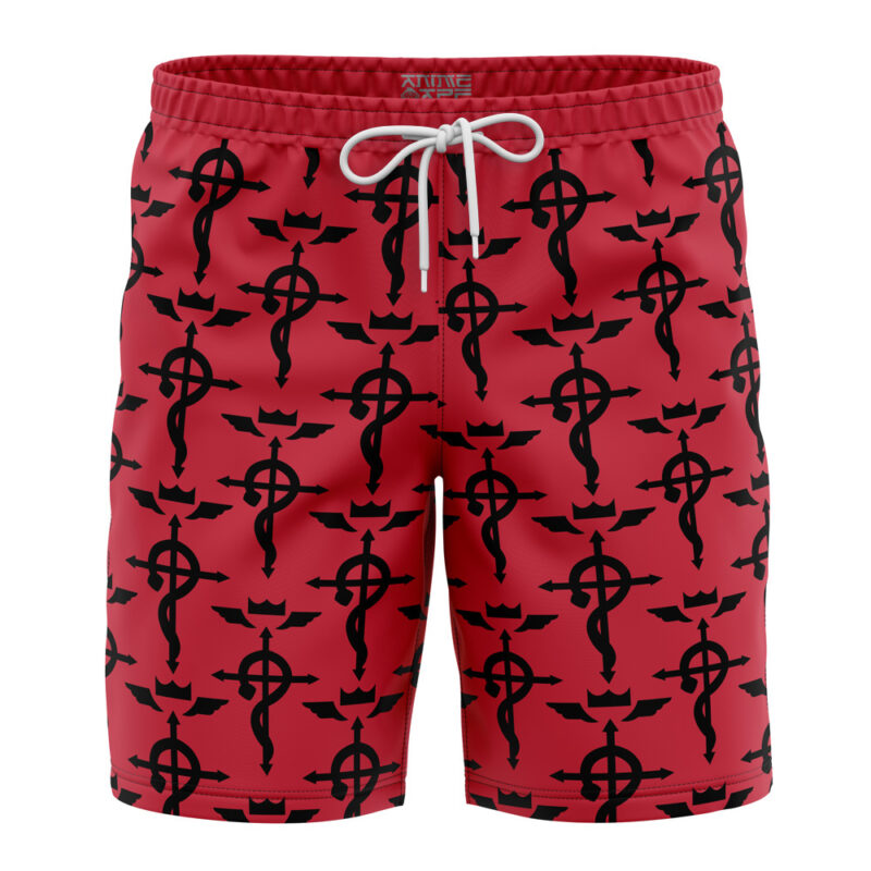 Flamel's Cross Fullmetal Alchemist Board Shorts Swim Trunks
