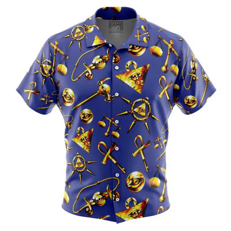 Millenium Items YuGiOh Button Up Hawaiian Shirt