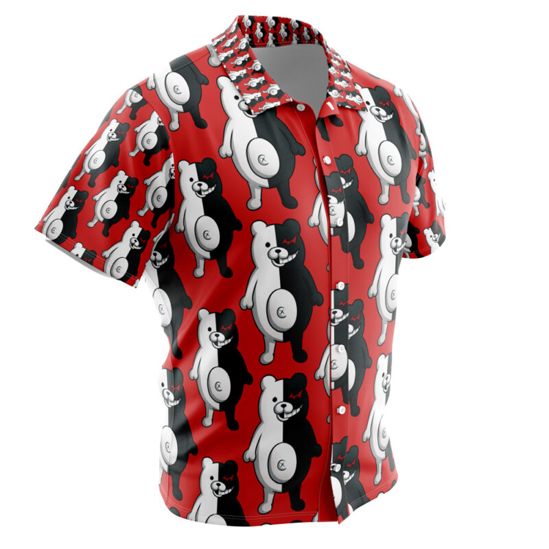 Monokuma Danganronpa Button Up Hawaiian Shirt - Image 2