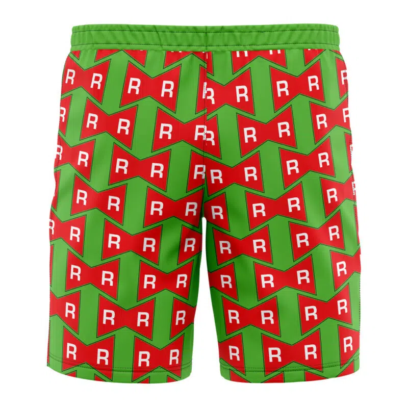 Red Ribbon Army Dragon Ball Z Board Shorts Swim Trunks - Image 3