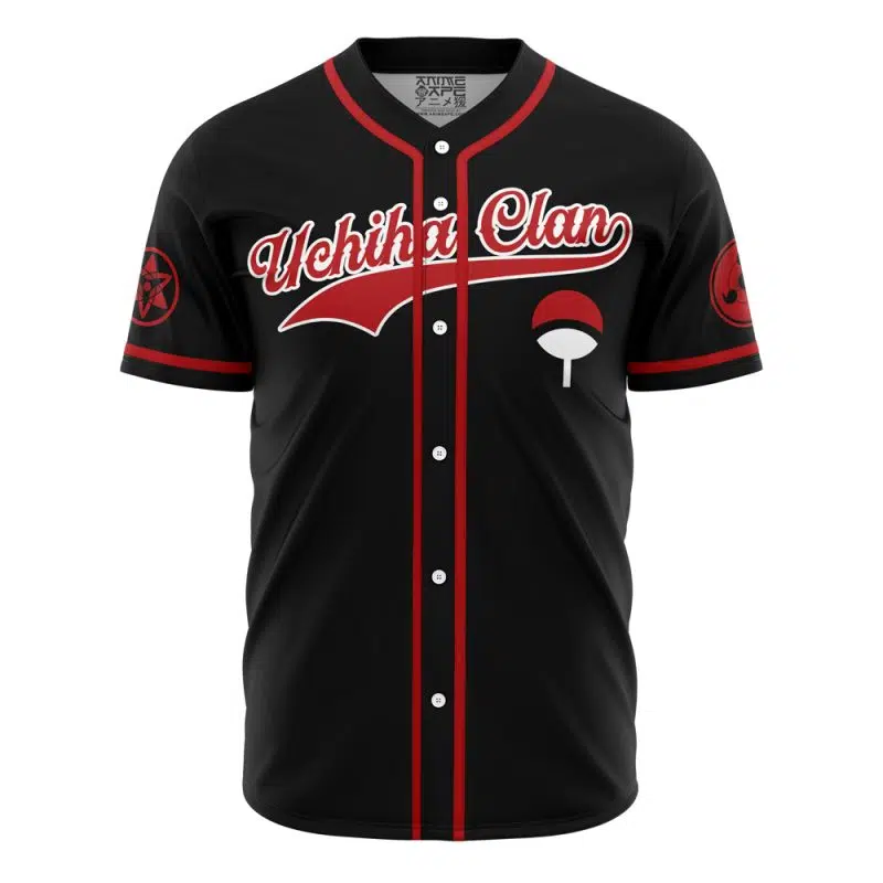 Sasuke Uchiha Clan Naruto Baseball Jersey