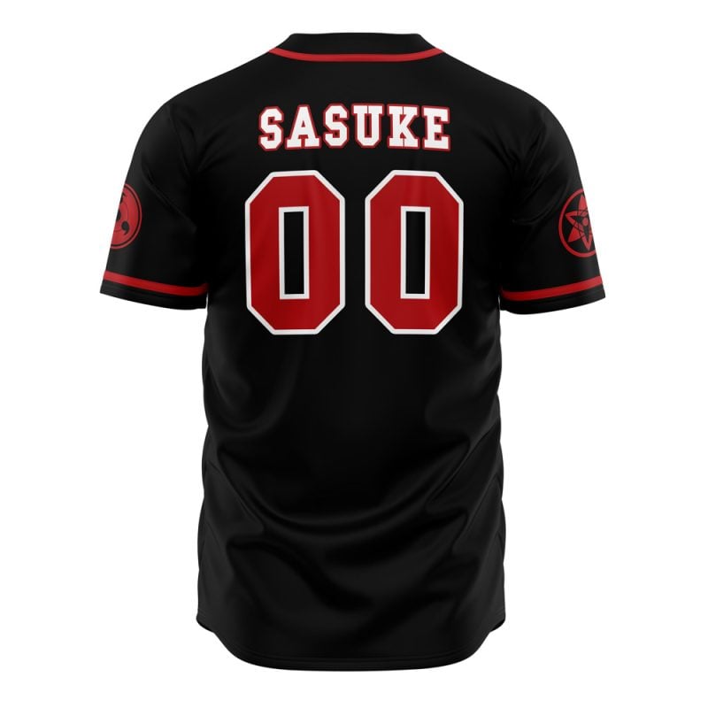 Sasuke Uchiha Clan Shippuden Baseball Jersey - Image 2