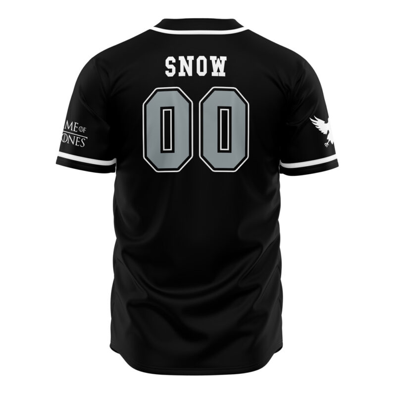 Crows Snow Game of Thrones Baseball Jersey - Image 2