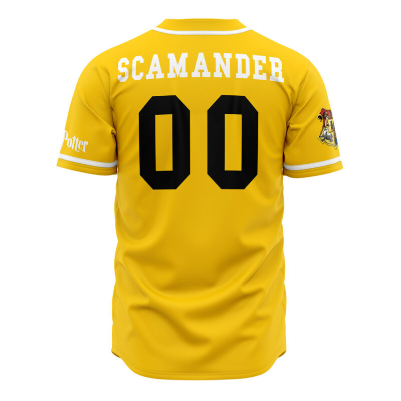 Hufflepuff Badgers House Harry Potter Baseball Jersey - Image 2