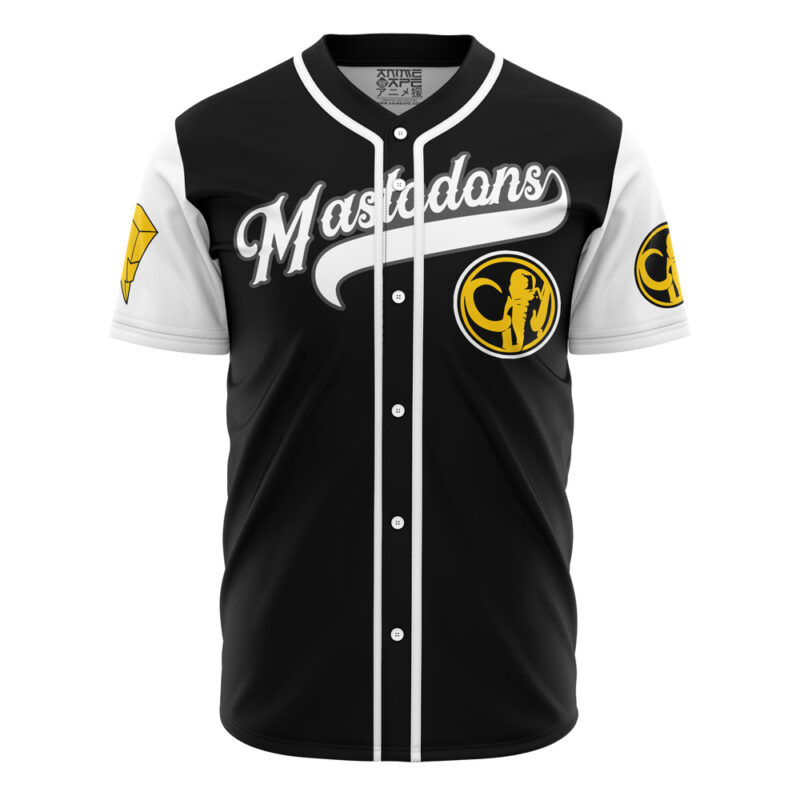 Mastadons Black Power Rangers Baseball Jersey