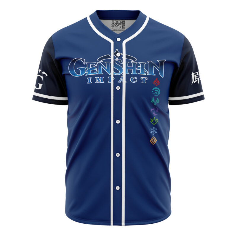 Seven Elements Genshin Impact Baseball Jersey