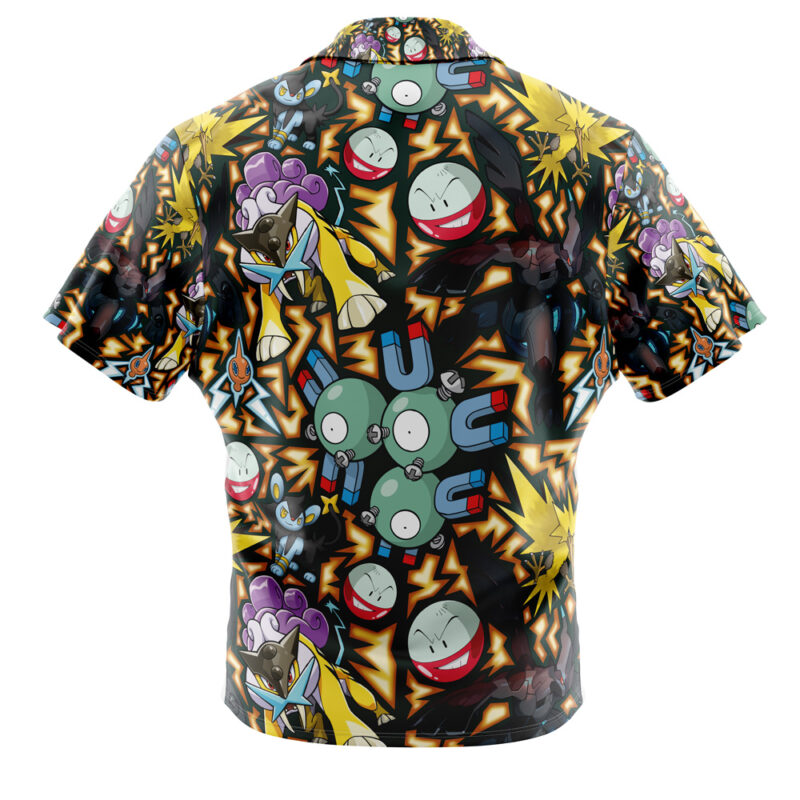 Electric Type Pokemon Pokemon Button Up Hawaiian Shirt - Image 2