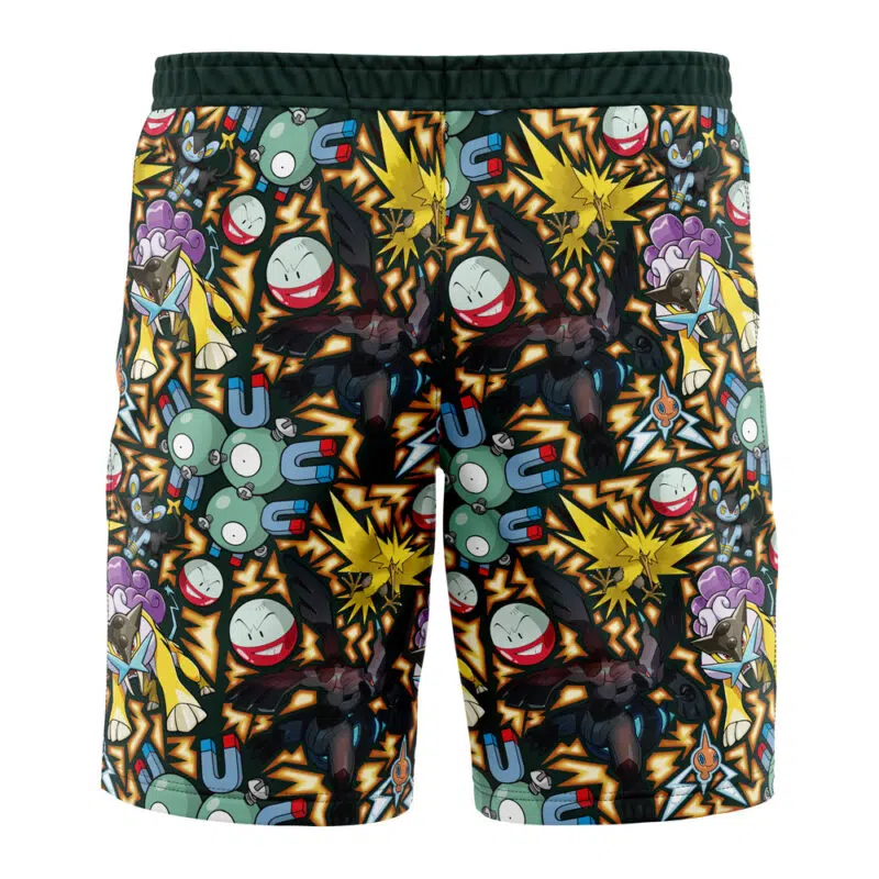 Electric Type Pokemon Pokemon Board Shorts Swim Trunks - Image 3