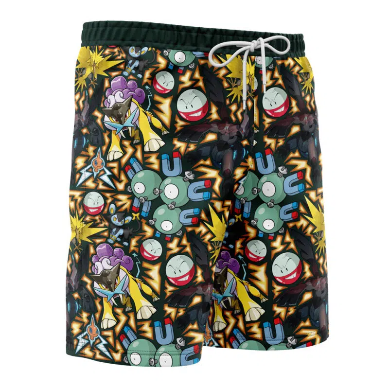Electric Type Pokemon Pokemon Board Shorts Swim Trunks - Image 2