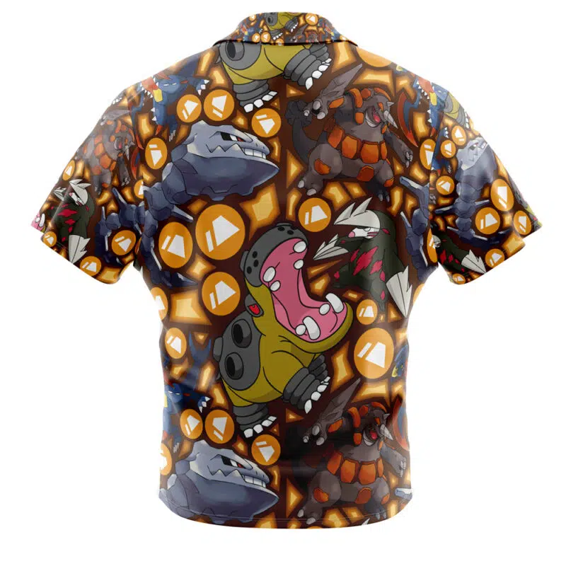 Ground Type Pokemon Pokemon Button Up Hawaiian Shirt - Image 2