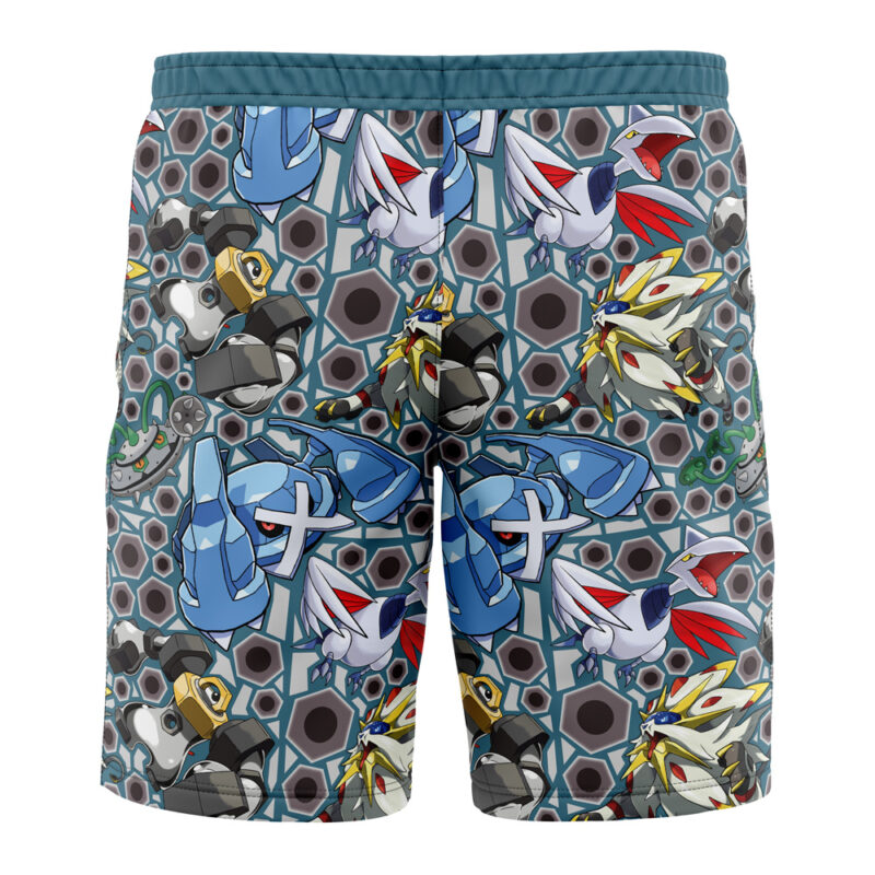 Steel Type Pokemon Pokemon Board Shorts Swim Trunks - Image 3