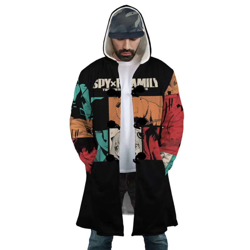 Comic Panel Spy x Family Dream Cloak Coat - Image 2