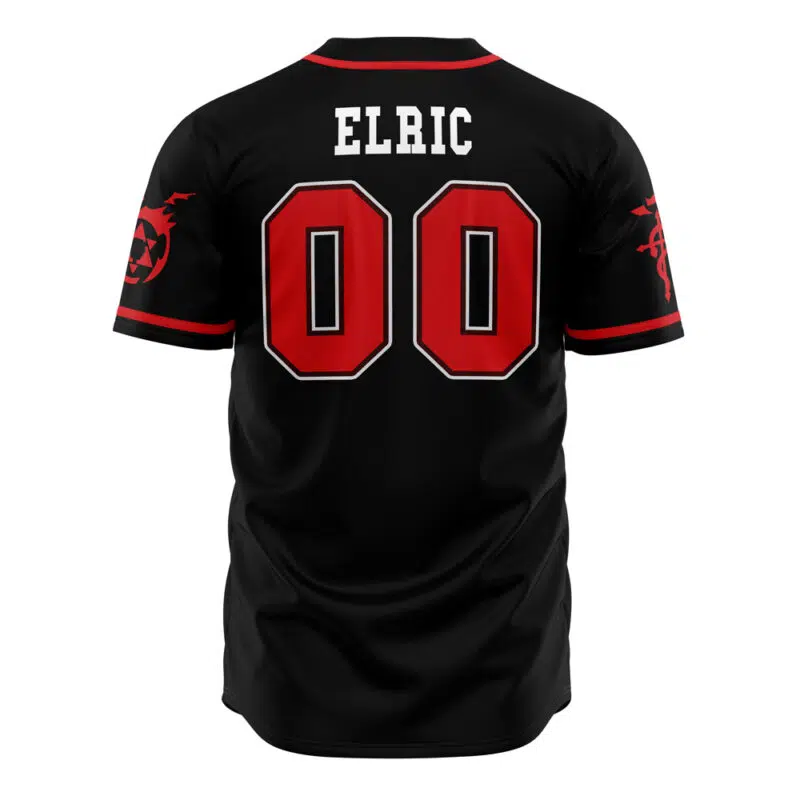 Elric Fullmetal Alchemist Baseball Jersey - Image 2