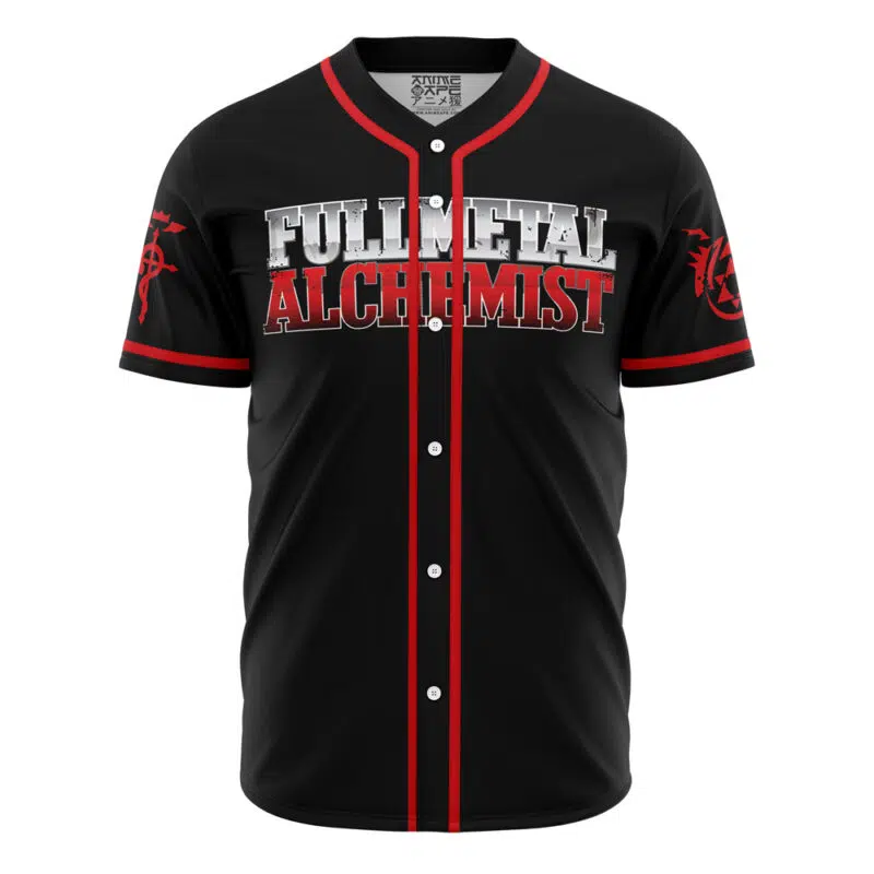 Elric Fullmetal Alchemist Baseball Jersey
