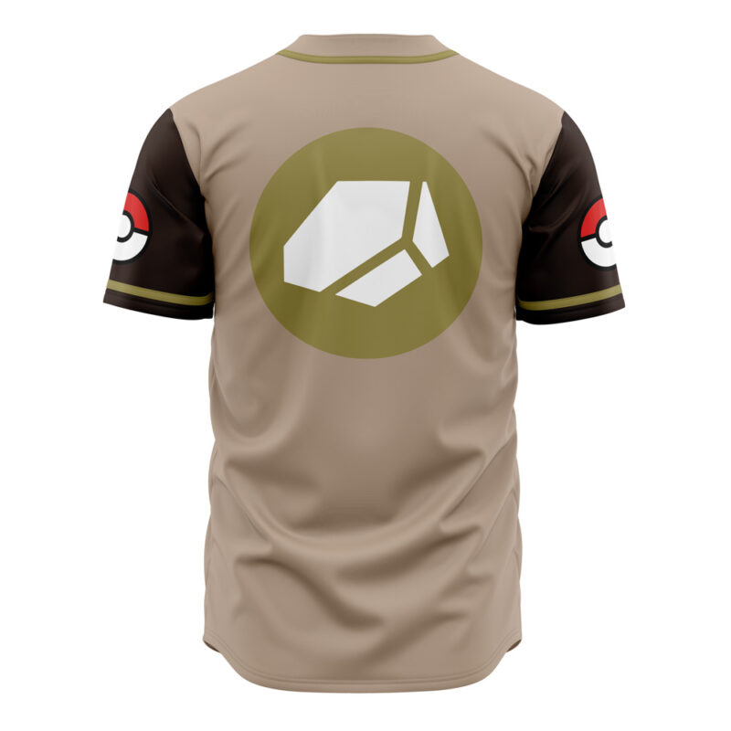 Stone Edges Rock Type Pokemon Baseball Jersey - Image 2