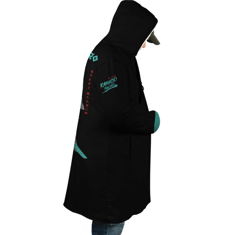 Tanjiro Kamado Samurai Demon Slayer Dream Cloak Coat - Image 3