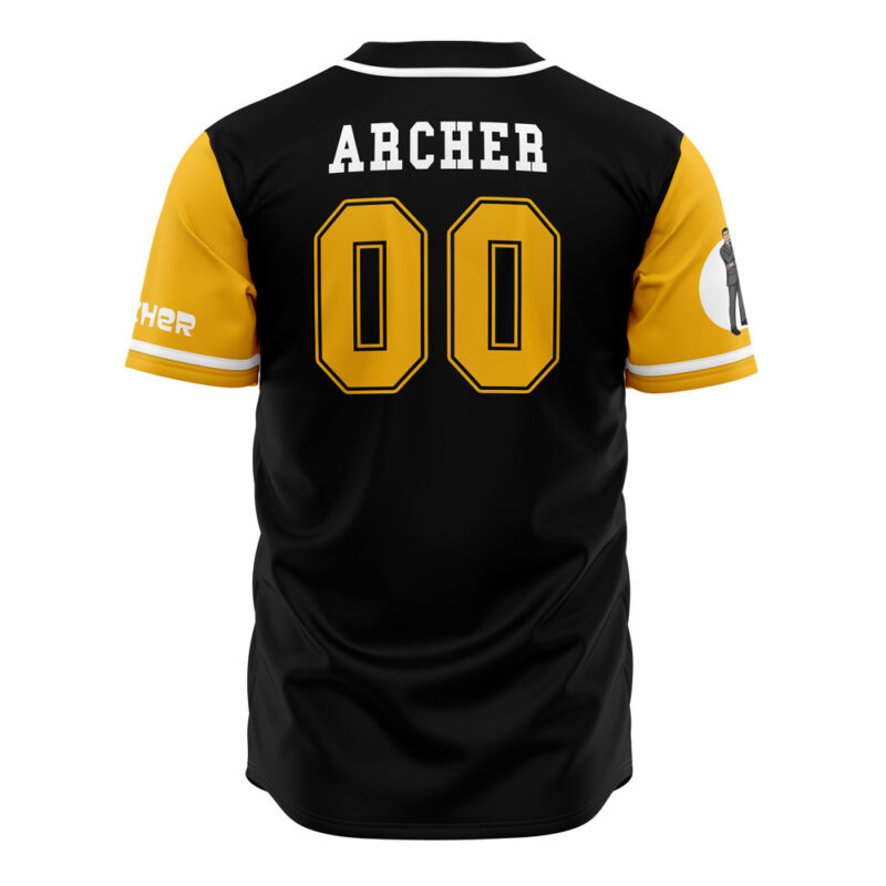 Whore Island Ocelots Archer V3 Baseball Jersey - Image 2