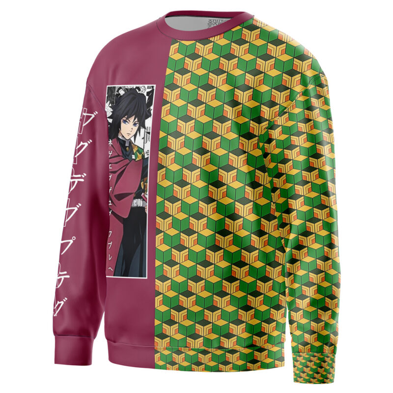 Tomioka Giyu Haori Demon Slayer Streetwear Sweatshirt - Image 2