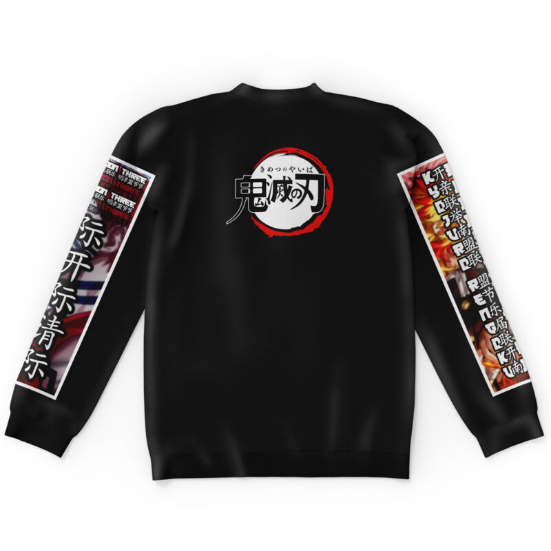Kyojuro Rengoku vs Akaza Demon Slayer Streetwear Sweatshirt - Image 5