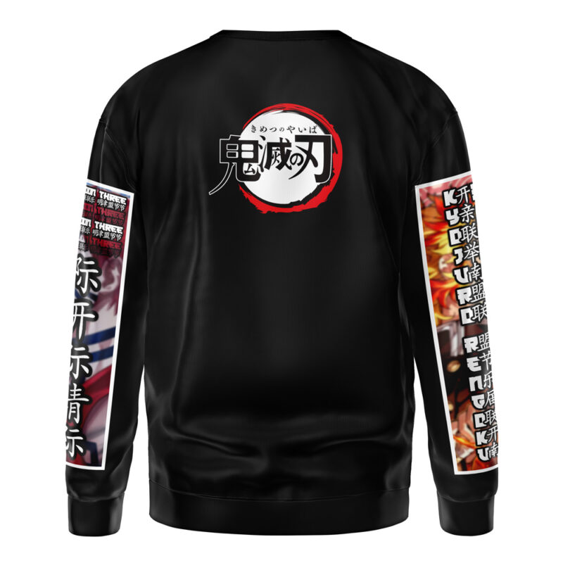 Kyojuro Rengoku vs Akaza Demon Slayer Streetwear Sweatshirt - Image 3