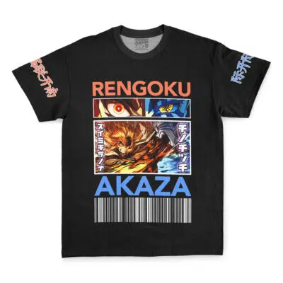 Kyojuro Rengoku vs Akaza Demon Slayer Streetwear T-Shirt
