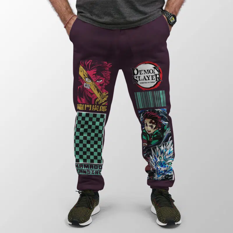 Kamado Tanjiro Demon Slayer Streetwear Sweatpants - Image 3