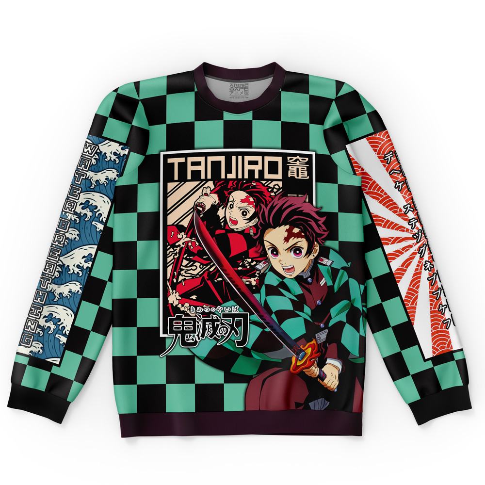 Kamado Tanjiro Haori Demon Slayer Streetwear Sweatshirt - Anime Ape